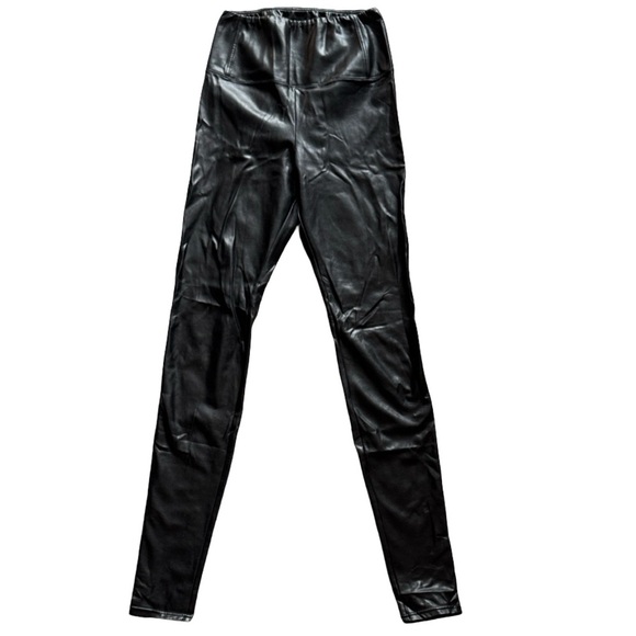 Aritzia Wilfred Free Daria Black Faux Leather Pants - Size M - Picture 12 of 13